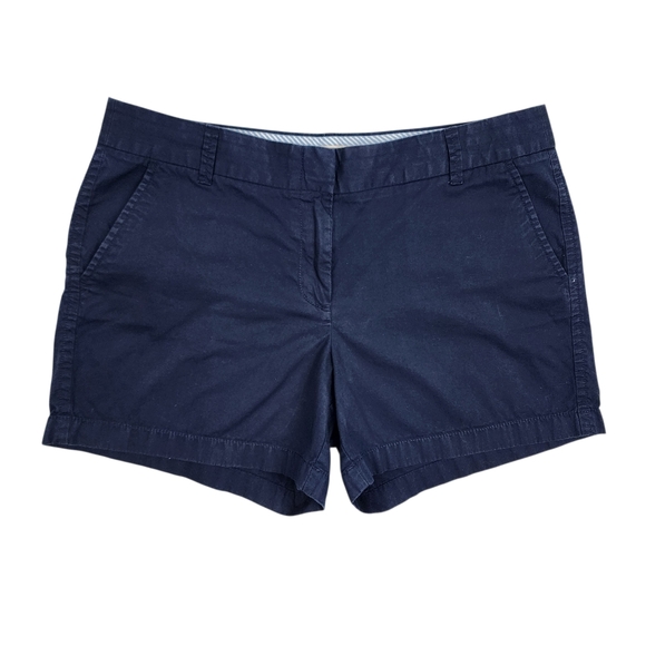J. Crew Factory Pants - J. Crew Factory Navy Blue Cotton Shorts Size 12 Chino Broken-in Shorts
